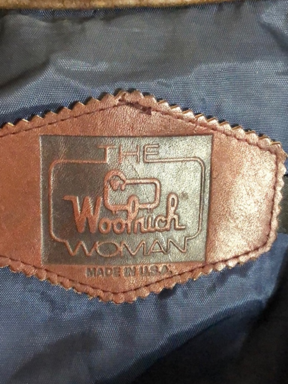 Vintage Woolrich Western Jacket with Brown Leather Collar Size Large - Picture 5 of 6